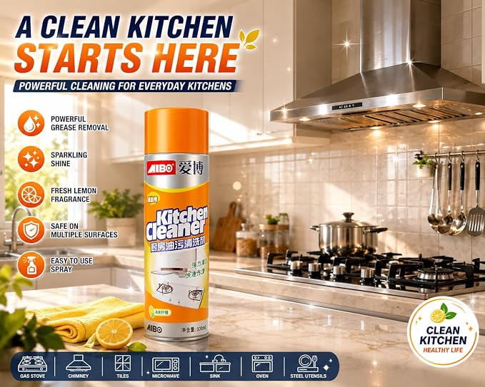 Kitchen Cleaner Spray Grease Stain Remover