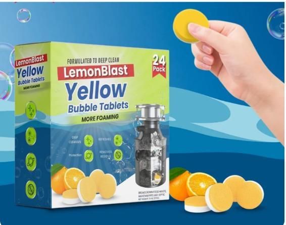 Effervescent Lemon Cleaning Tablets – Multi-Surface Deep Clean
