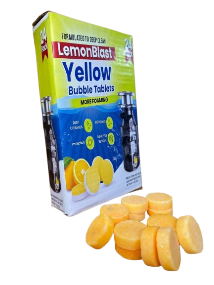 Effervescent Lemon Cleaning Tablets – Multi-Surface Deep Clean
