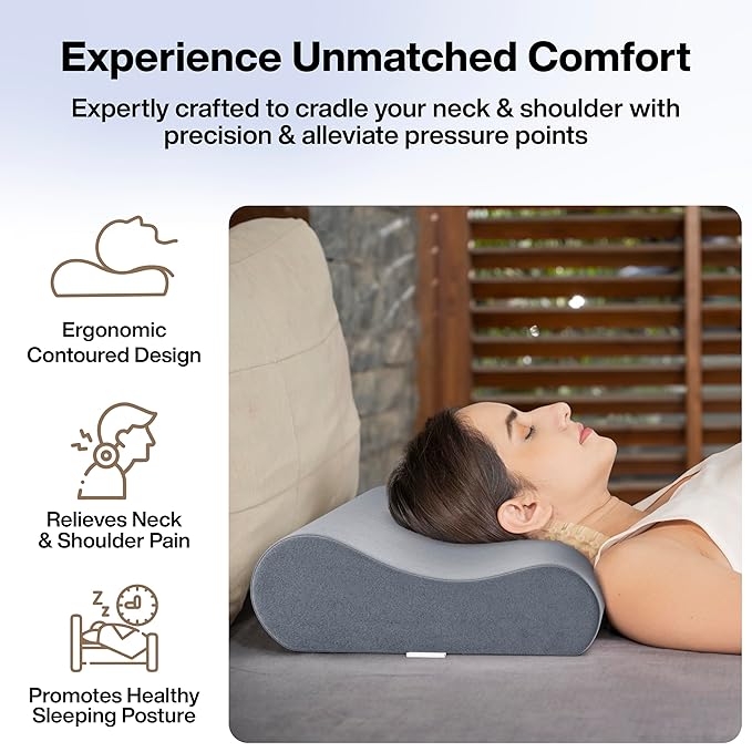 Cervical Pillow for Neck & Shoulder Pain Relief.