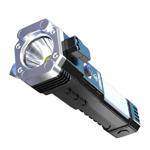 Rechargeable LED Emergency Flashlight With Power Bank